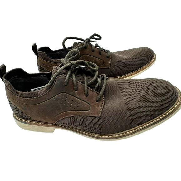 MARK NASON | Men's 10.5 Oxfords Clubman Chocolate Brown Westside Loafers Shoes - Picture 1 of 9